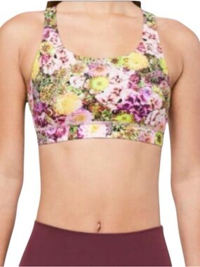 🌸Lululemon Energy Bra Inflorescent Multi Floral Print LIKE NEW